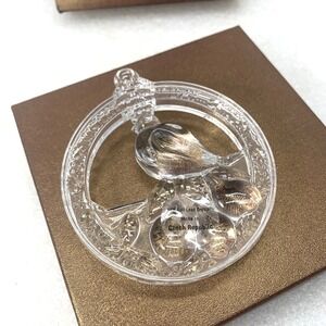 2008 Wallace Czech Crystal First Day of‎ Christmas Partridge Pear Tree Ornament